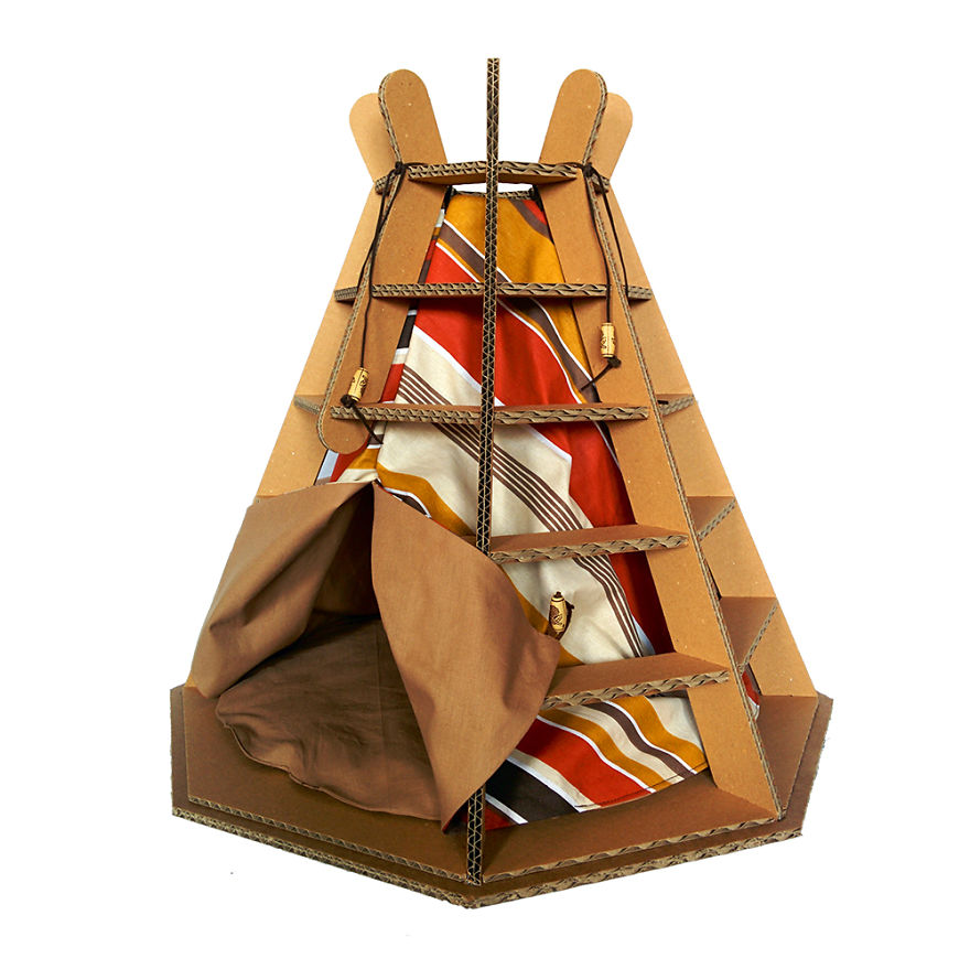 Creative Cat Houses Made From Cardboard