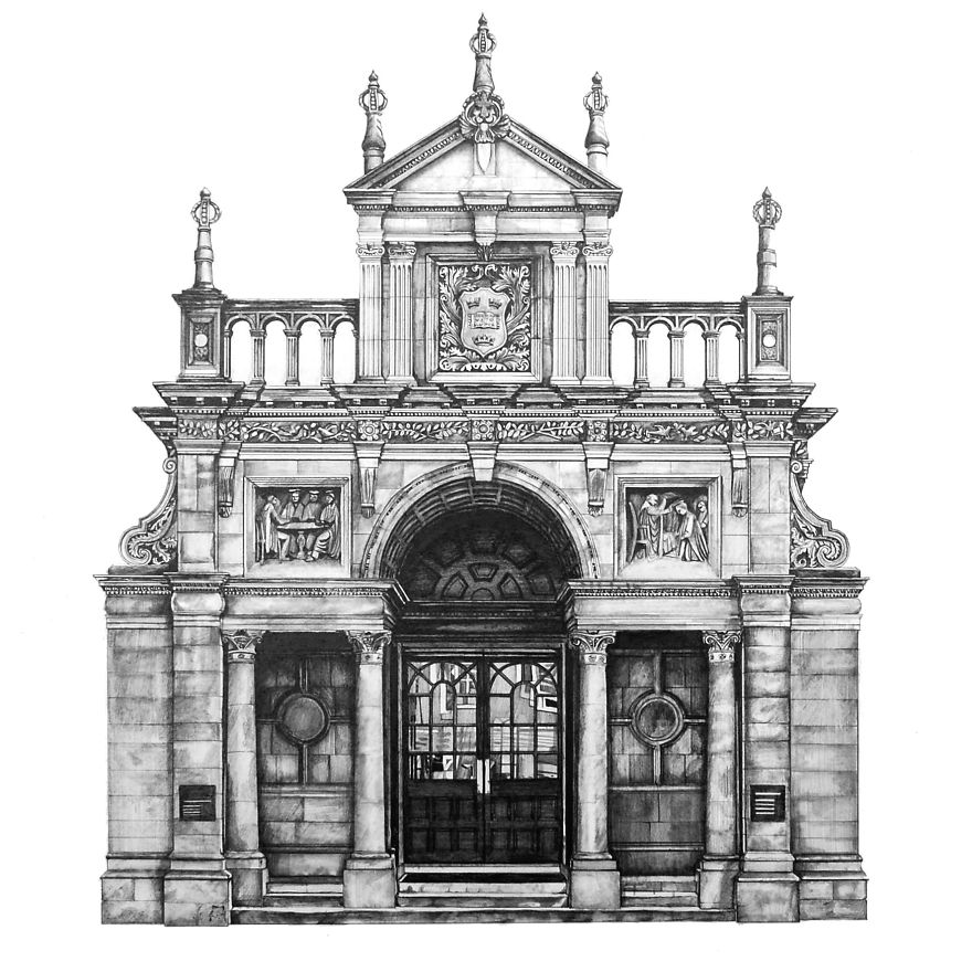Design Is In The Details: My Photorealistic Drawings Of Famous European Buildings Design Is In The Details: My Photorealistic Drawings Of Famous European Buildings