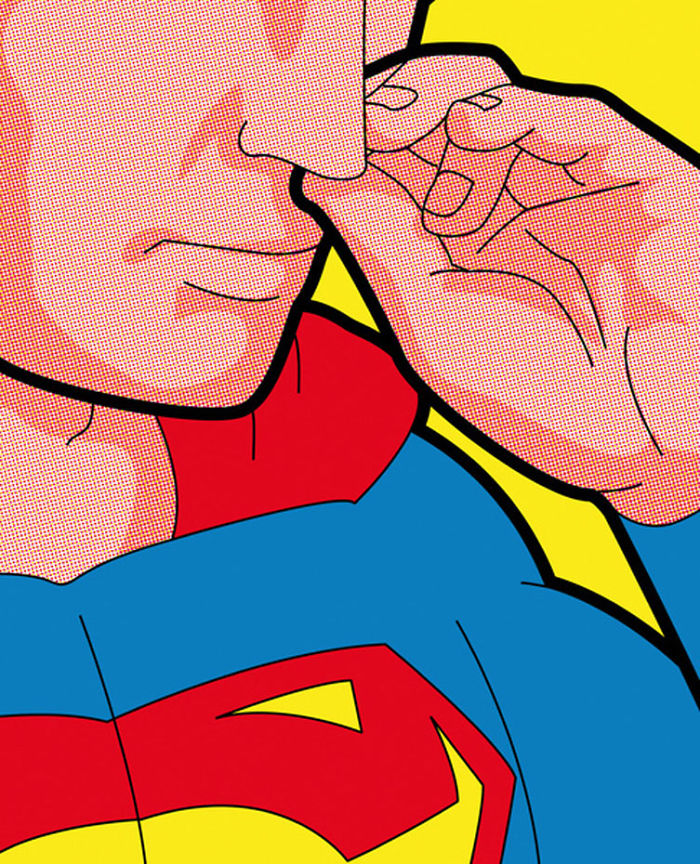 Artist Illustrates The Lives Of Super Heroes