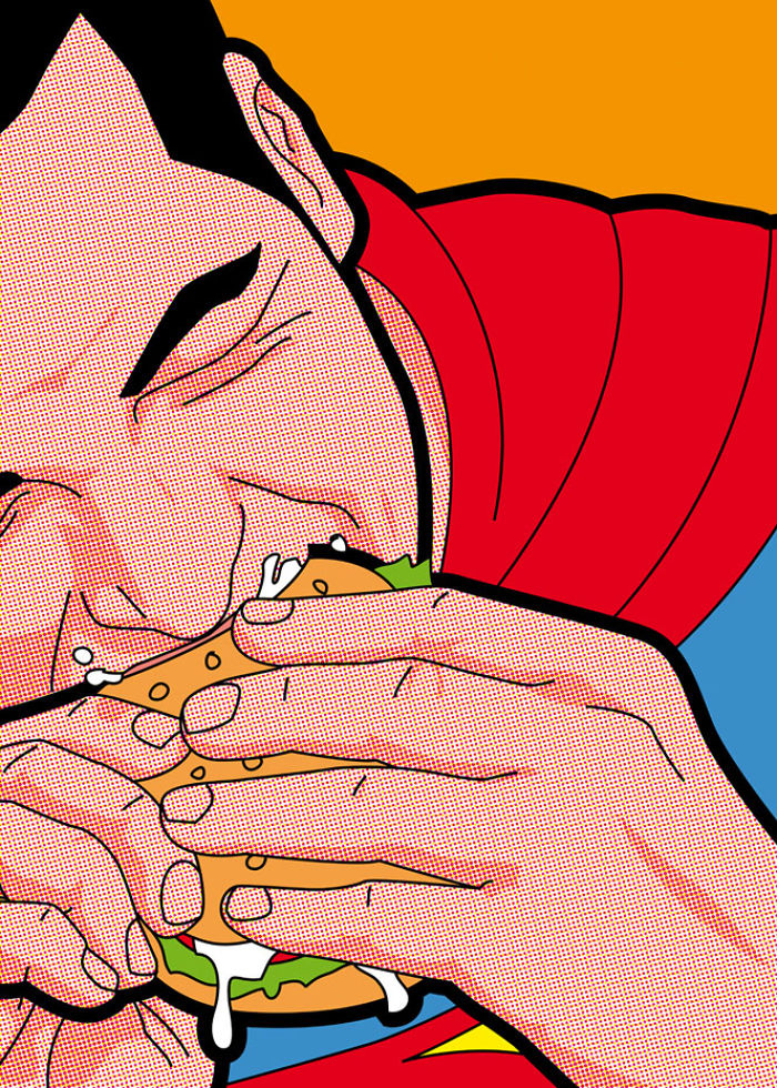 Artist Illustrates The Lives Of Super Heroes