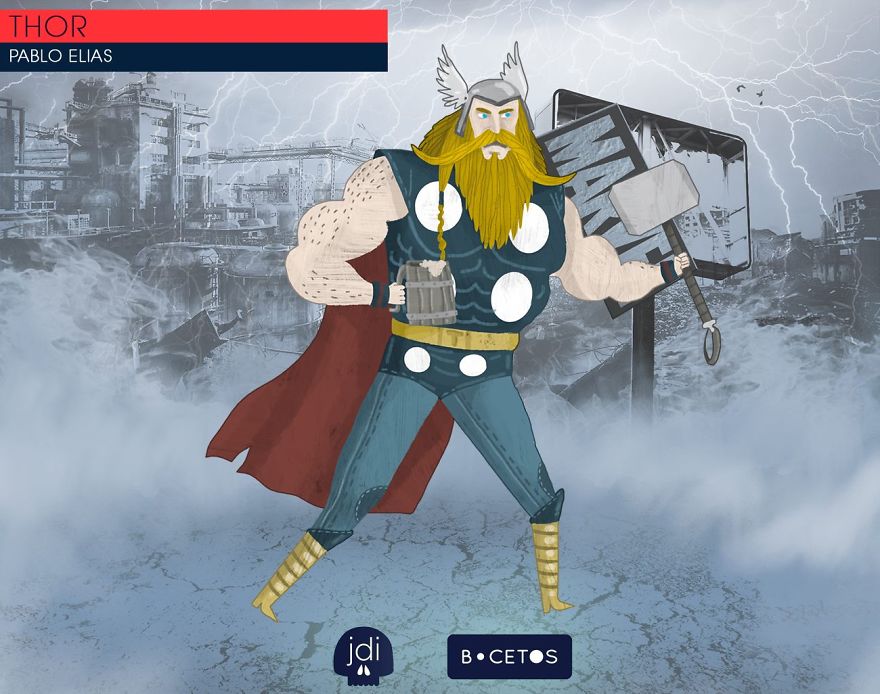 Marvel Vs Dc Comics - Battle Between Illustrators By Bocetos