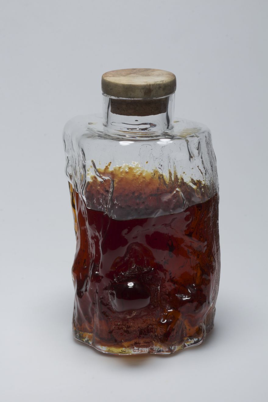 Glass Made Out Of Wood: A Bottle Created In A Tree Trunk