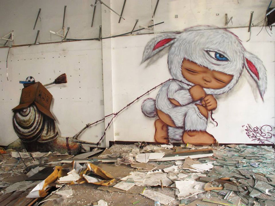 Urban Interventions: I Create Street Art That Interacts With Its Surroundings