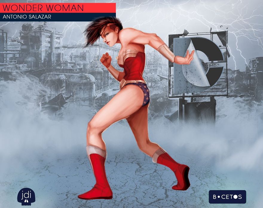 Marvel Vs Dc Comics - Battle Between Illustrators By Bocetos