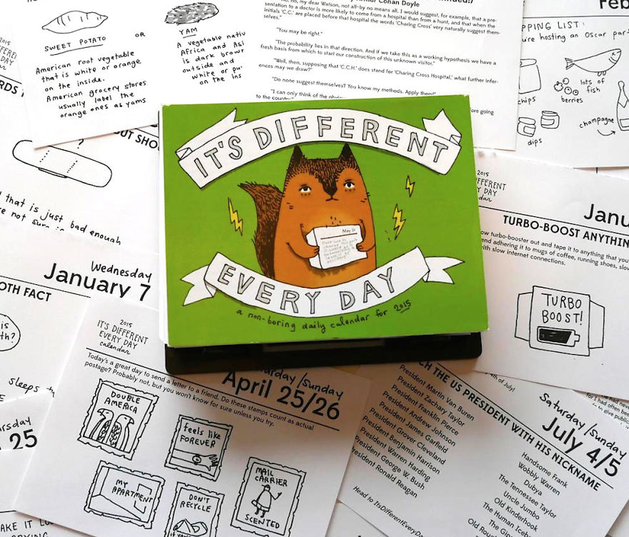 Two Portland Artists Made A Daily Calendar That Changes Every Day Two Portland Artists Made A Daily Calendar That Changes Every Day