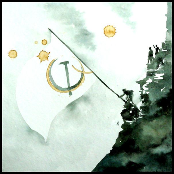 I Use Coffee Stains To Create Cute Little Drawings I Use Coffee Stains To Create Cute Little Drawings