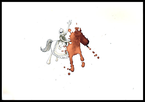 I Use Coffee Stains To Create Cute Little Drawings I Use Coffee Stains To Create Cute Little Drawings