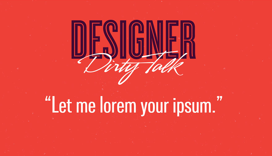 Designer Dirty Talk