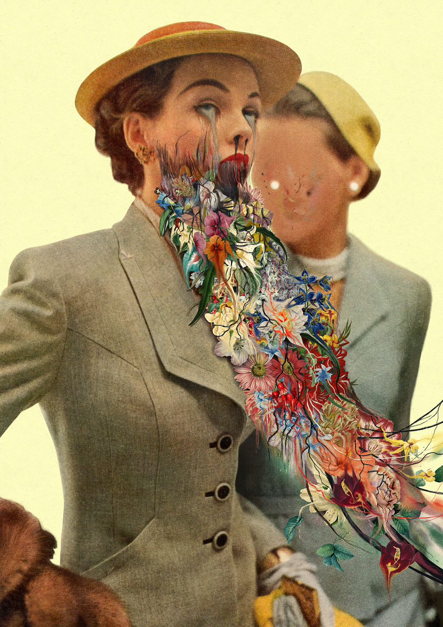 Traditional Art Goes Digital In These Surreal Collages Traditional Art Goes Digital In These Surreal Collages