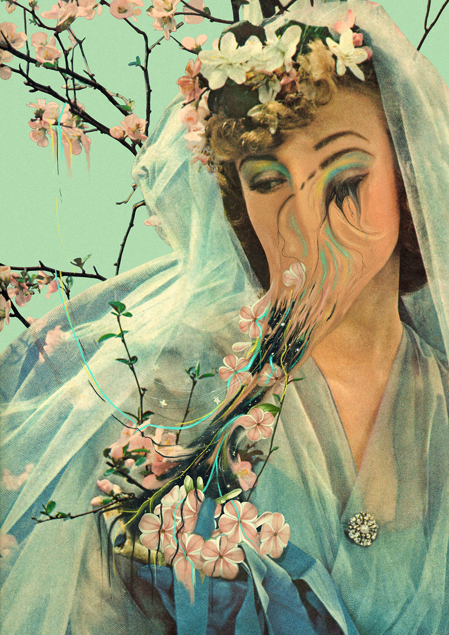 Traditional Art Goes Digital In These Surreal Collages Traditional Art Goes Digital In These Surreal Collages