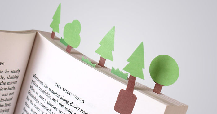 Tiny Paper Bookmarks Let You Grow Charming Miniature Worlds In Your Books