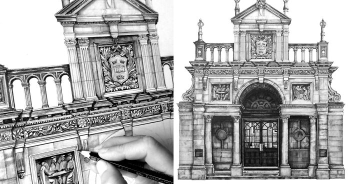 Design Is In The Details: My Photorealistic Drawings Of Famous European Buildings