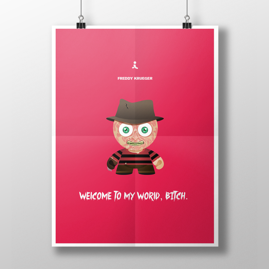 Iconic Characters And Their Quotes Illustrated In Minimalist Posters