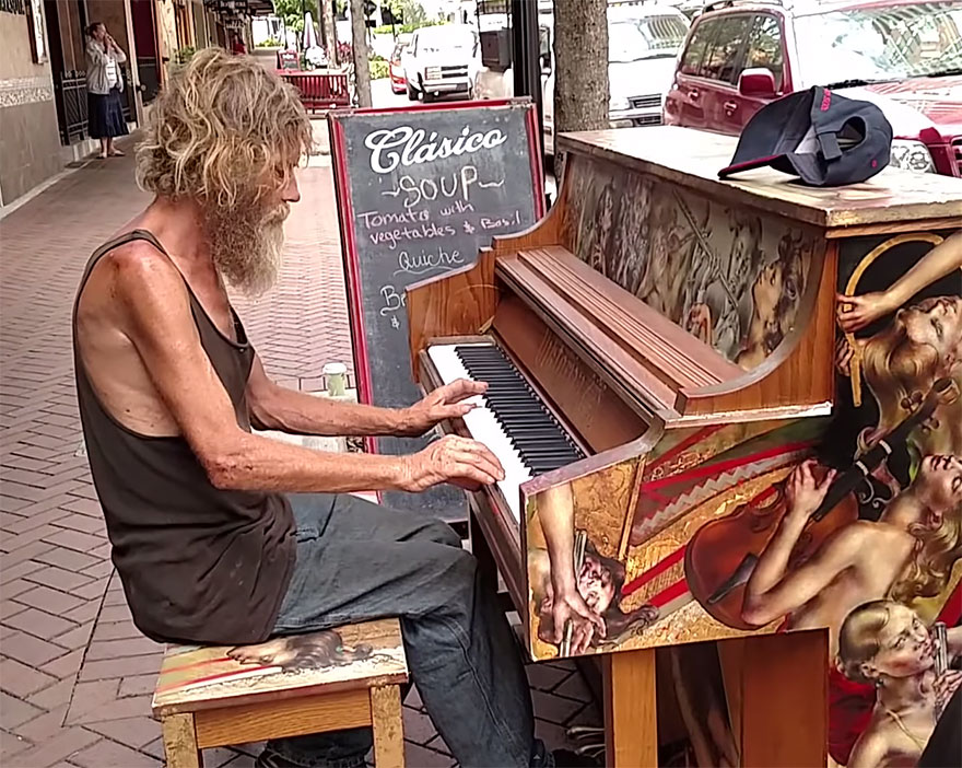 homeless-man-plays-piano-styx-come-sail-away-donald-gould-sarasota-keys-4