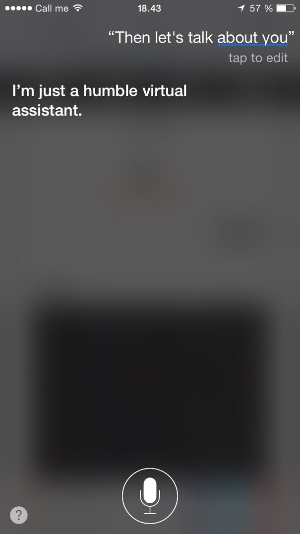 Siri, Let's Talk About You