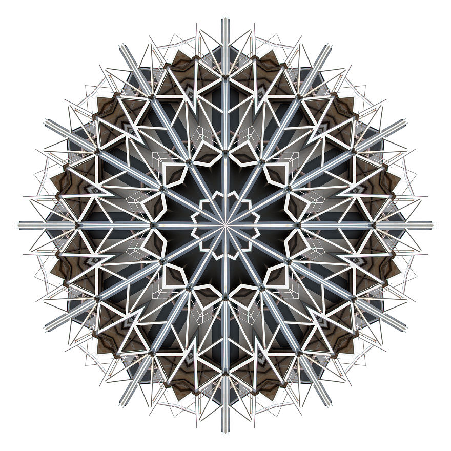 My Photos Of Buildings Turned Into Mesmerizing Kaleidoscopic Images