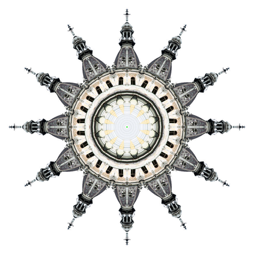 My Photos Of Buildings Turned Into Mesmerizing Kaleidoscopic Images