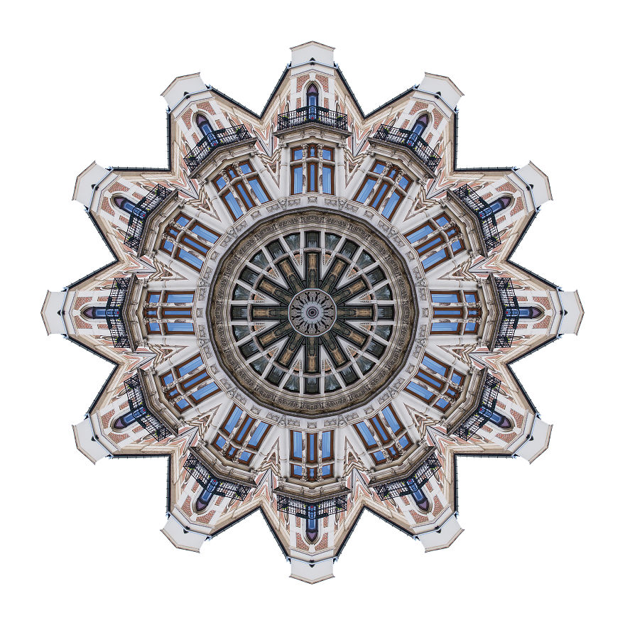 My Photos Of Buildings Turned Into Mesmerizing Kaleidoscopic Images