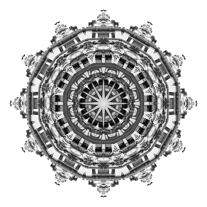 My Photos Of Buildings Turned Into Mesmerizing Kaleidoscopic Images
