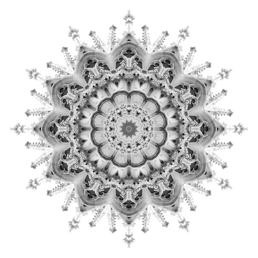 My Photos Of Buildings Turned Into Mesmerizing Kaleidoscopic Images