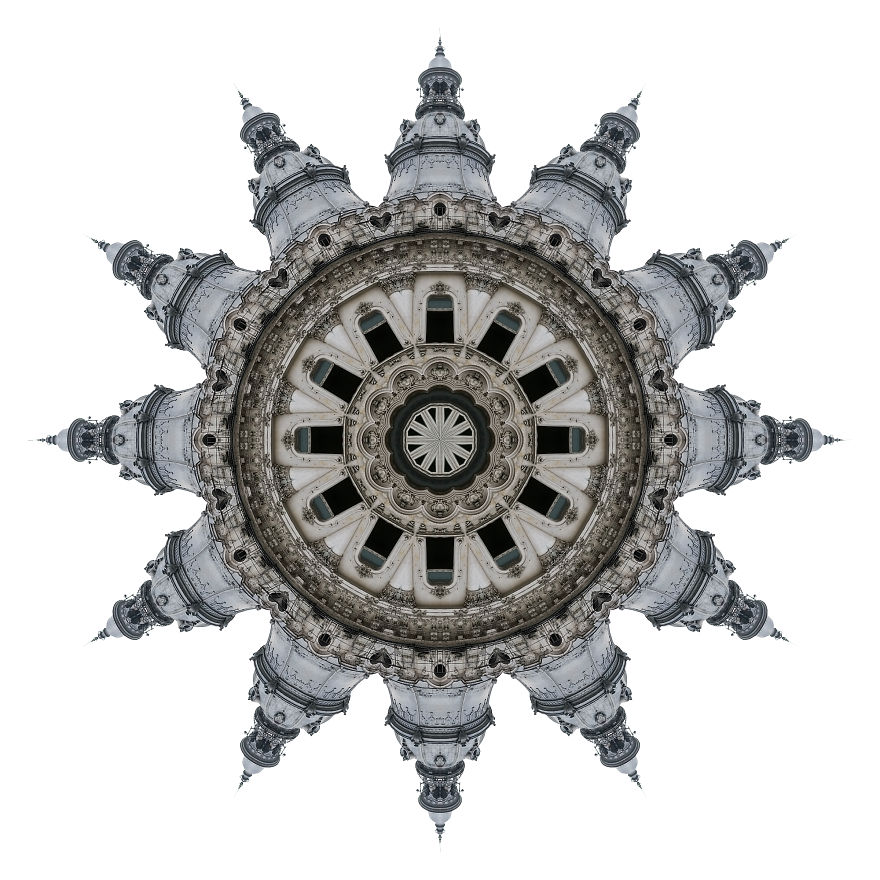 My Photos Of Buildings Turned Into Mesmerizing Kaleidoscopic Images