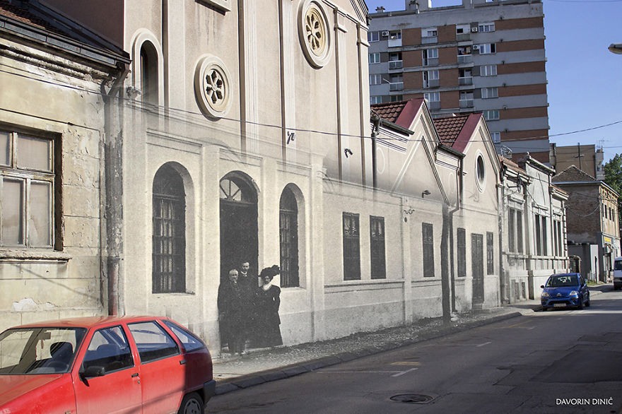 I Combined Old And New Photos Of Serbian Streets To Bring History To Life (Part 2)