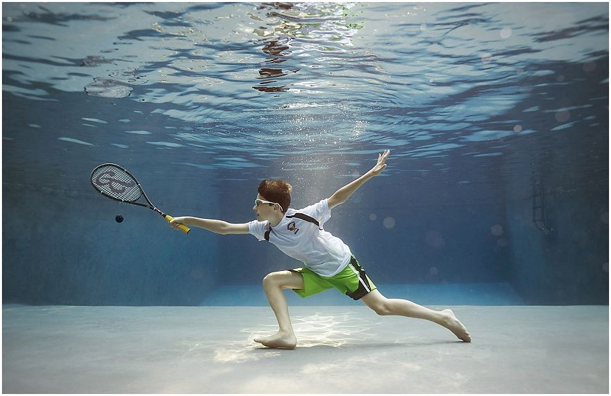 I Photograph Kids Playing Their Favorite Sports Underwater