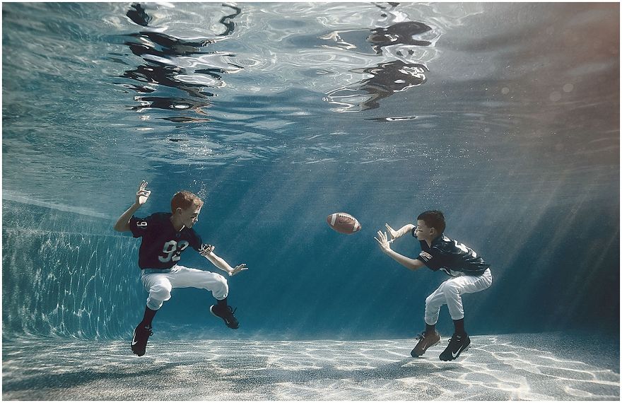 I Photograph Kids Playing Their Favorite Sports Underwater I Photograph Kids Playing Their Favorite Sports Underwater