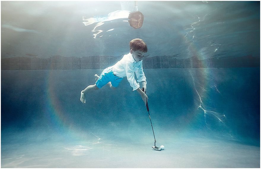 I Photograph Kids Playing Their Favorite Sports Underwater I Photograph Kids Playing Their Favorite Sports Underwater