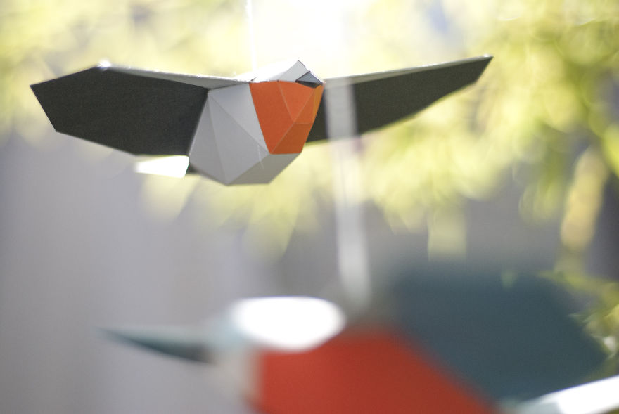 A DIY Songbird Mobil&eacute; Made Of Paper