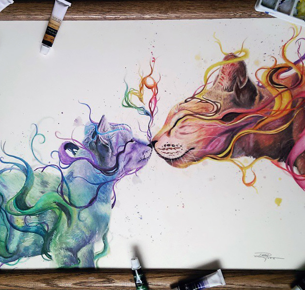 17-Year-Old Self-Taught Mexican Artist Creates Stunning Watercolors And Pencil Drawings