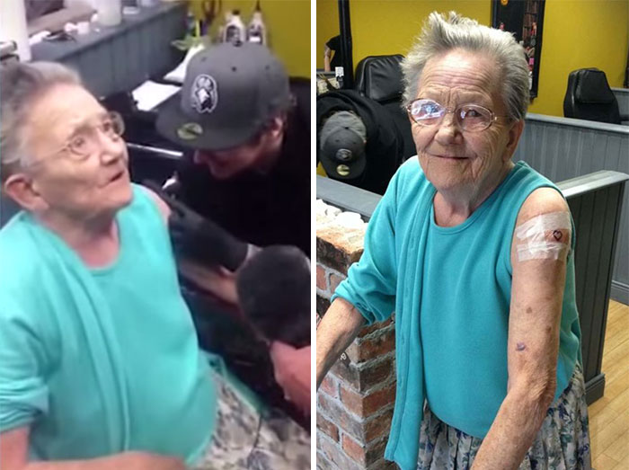 79-Year-Old Grandma Who Went Missing Was Found Getting Her First Tattoo