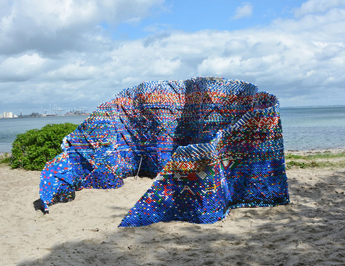 I Collected 75,000+ Used Bottle Caps From My Neighborhood To Build This Pavilion