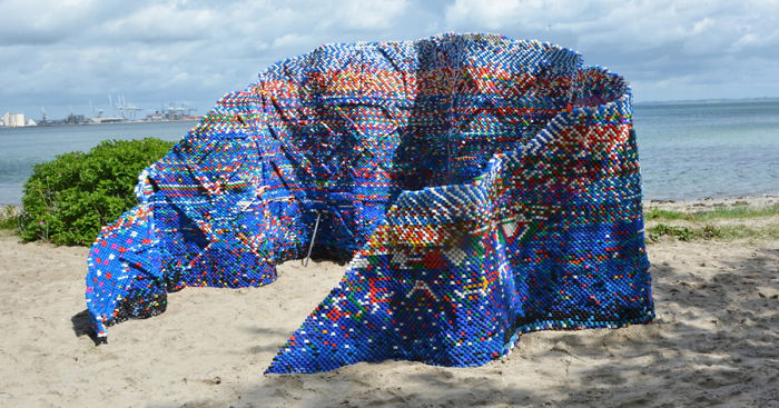 I Collected 75,000+ Used Bottle Caps From My Neighborhood To Build This Pavilion