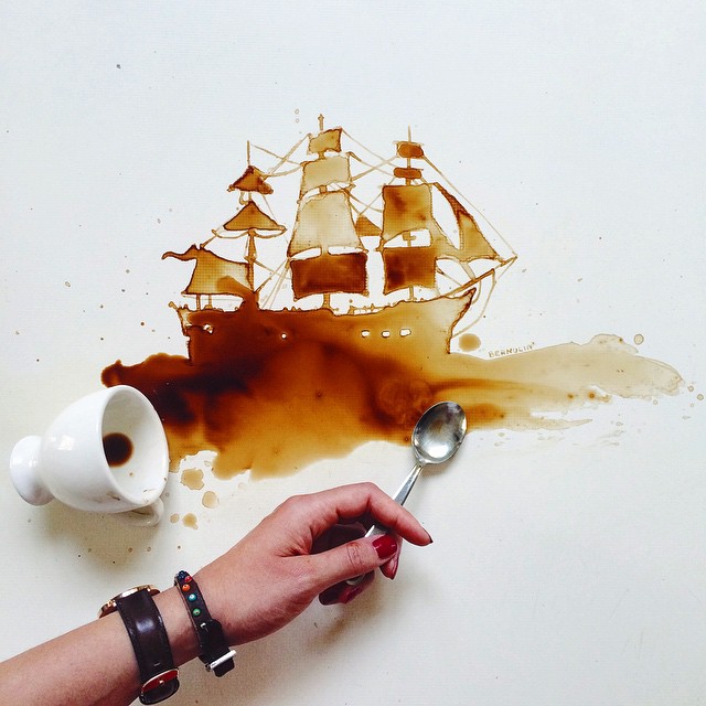 Spilled Food Turned Into Beautiful Art By Giulia Bernardelli