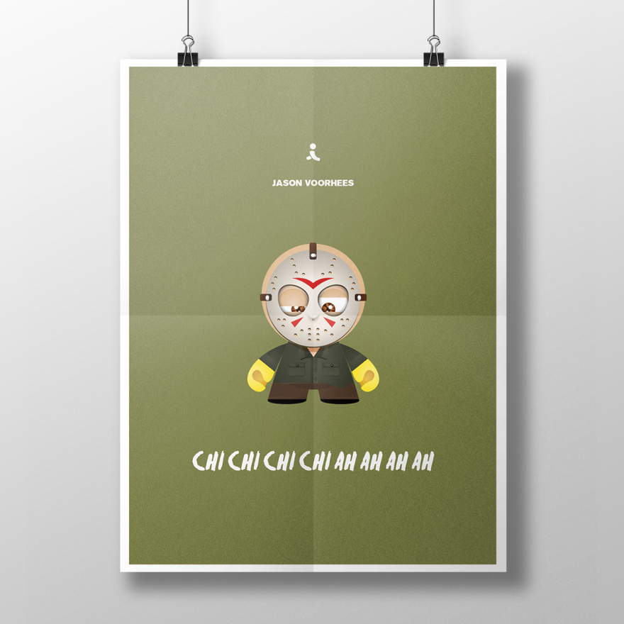 Iconic Characters And Their Quotes Illustrated In Minimalist Posters