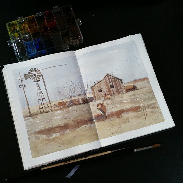 watercolor-painting-dream-road-trip-lian-cherng-zhi-15