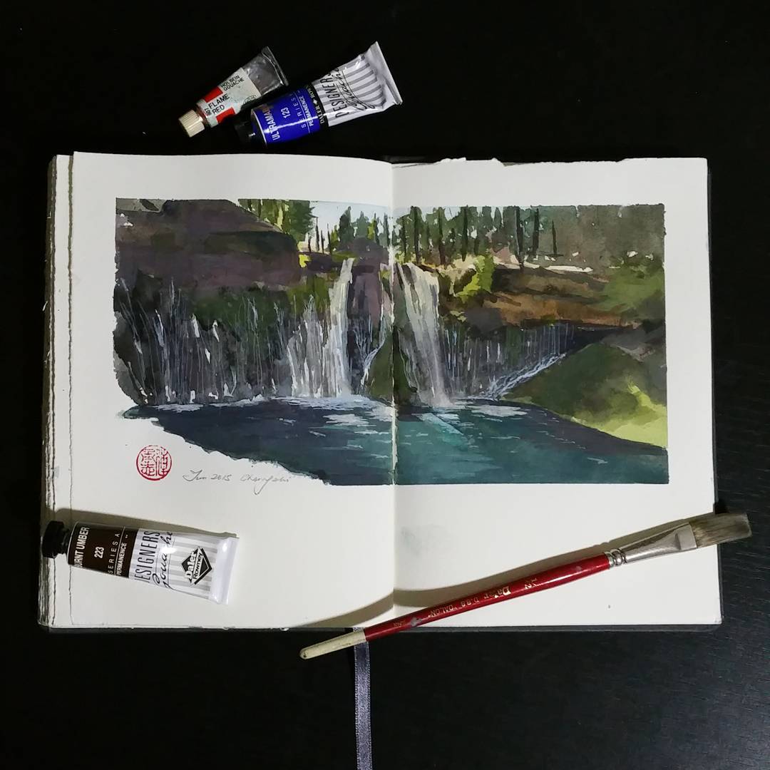 watercolor-painting-dream-road-trip-lian-cherng-zhi-5 watercolor-painting-dream-road-trip-lian-cherng-zhi-5