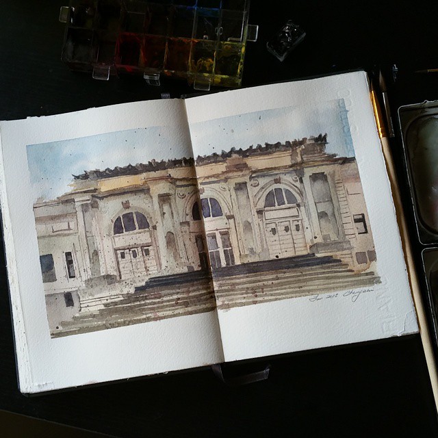 watercolor-painting-dream-road-trip-lian-cherng-zhi-9 watercolor-painting-dream-road-trip-lian-cherng-zhi-9