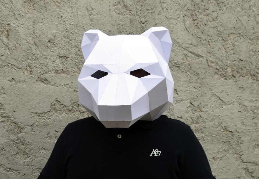 Make Your Own Geometric Animal Mask Make Your Own Geometric Animal Mask