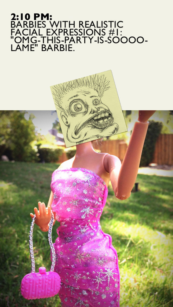 My Phone Series Shows Barbies With Their Real Expressions