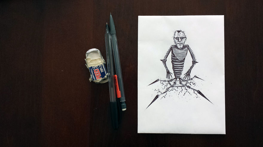 I Suffer From Anxiety And Nightmares, Drawing Monsters From My Dreams Helps Me Escape Them