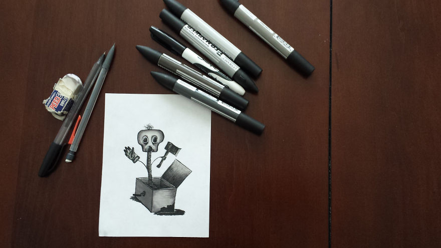 I Suffer From Anxiety And Nightmares, Drawing Monsters From My Dreams Helps Me Escape Them I Suffer From Anxiety And Nightmares, Drawing Monsters From My Dreams Helps Me Escape Them