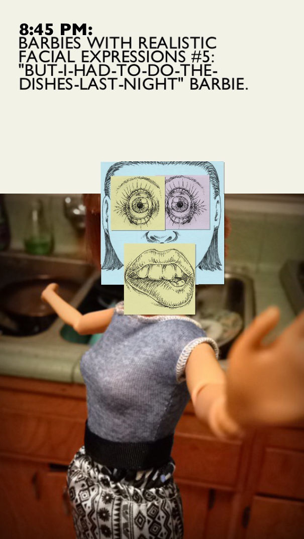 My Phone Series Shows Barbies With Their Real Expressions