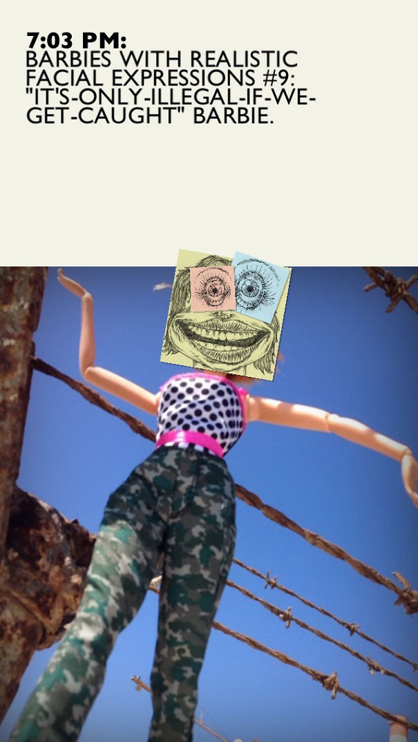 My Phone Series Shows Barbies With Their Real Expressions
