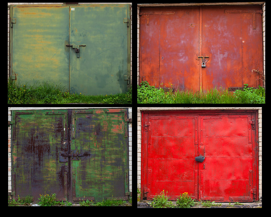 I Photographed The Most Colorful Old Garage Doors Of Lithuania I Photographed The Most Colorful Old Garage Doors Of Lithuania