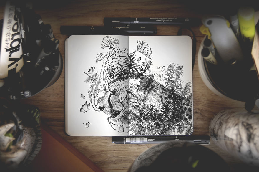 Surreal Creatures Bloom And Burst Across My Sketchbook Surreal Creatures Bloom And Burst Across My Sketchbook