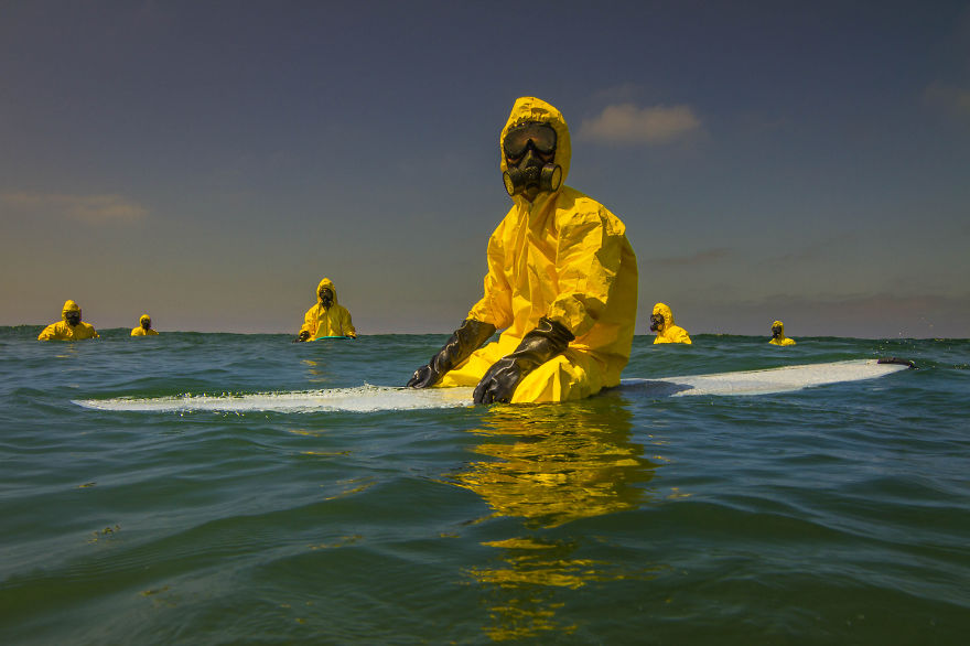 Hazmat Surfing: My Photos Predict A Poisonous, Dark Future For Our Oceans