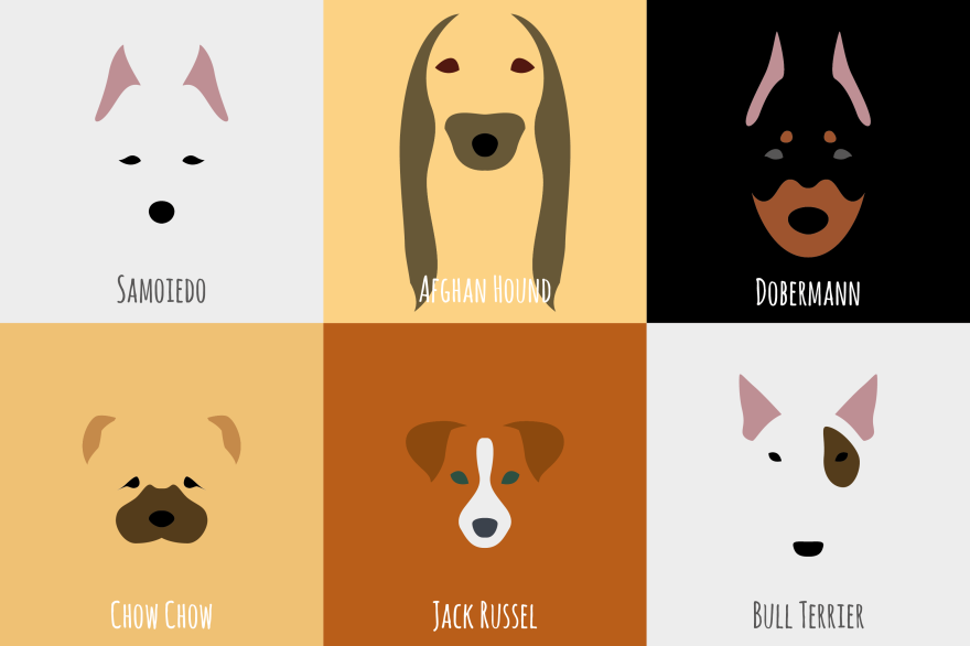 I Make Minimalist Illustrations Of Various Dog Breeds