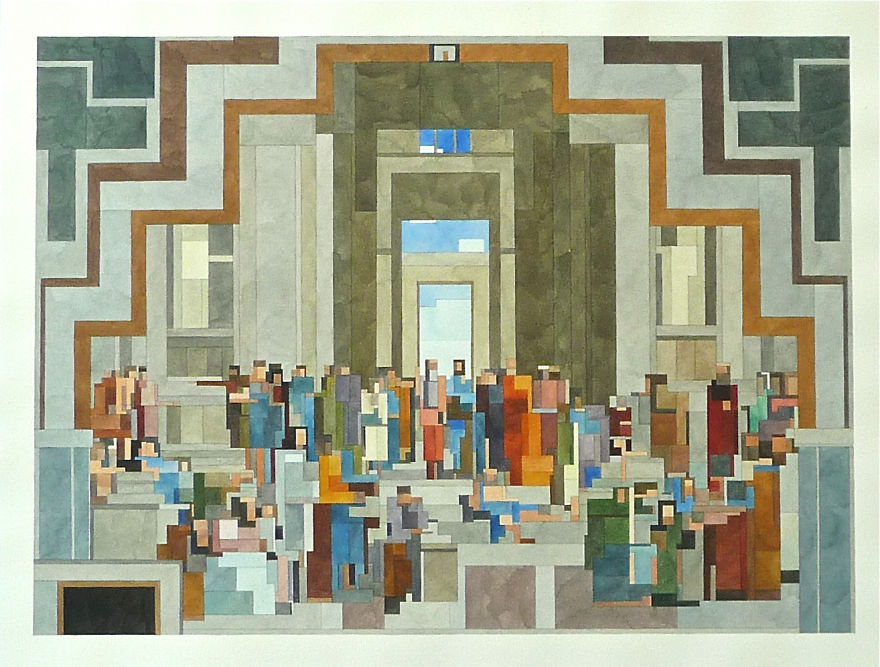 Elucidation: Pixelated Paintings At White Walls Gallery